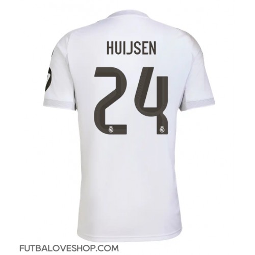 Dres Real Madrid Dean Huijsen #24 Domáci 2025-26 Krátky Rukáv